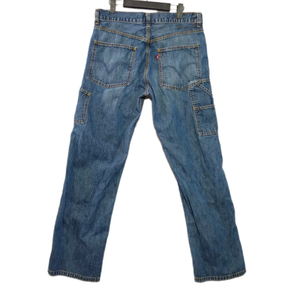Vintage Levis Carpenter Loose Straight Jeans Mens 32x32 Denim Workwear Utility *